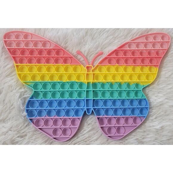 Push Pop Bubble Fidget Toy, Big Butterfly (LARGE 15x10.5) - Picture 1 of 4